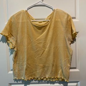 American Eagle Yellow Women’s Crop Top